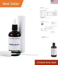 Dimethyl Sulfoxide 3.4 Oz - Low Odor, Pharma Grade DMSO Tested for Purity