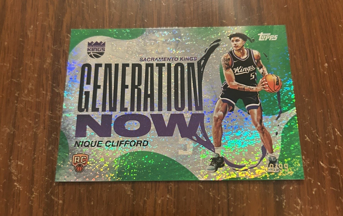 Nique Clifford  2025-26 Topps Generation Now GREEN HOLO FOIL /99#GN-24 Rookie RC