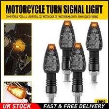 4X Motorcycle Bullet LED Turn Signal Light Indicator CNC Blinker Universal Mini