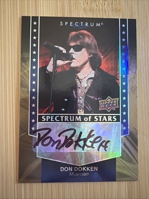 2008 Upper Deck Spectrum Spectrum of Stars Signatures #SSS-DD Don Dokken Auto