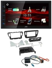 JVC USB Bluetooth MP3 DAB 2DIN Autoradio für Skoda CitiGo Seat Mii 11-16 schwarz