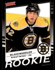2008-09 Upper Deck Victory Update BLACK Blake Wheeler Rookie Boston Bruins #347