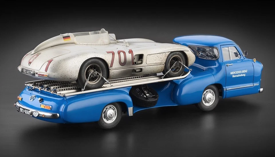 CMC M-163 - Mercedes-Benz Renntransporter con 300SLR #701 Dirty Hero Foto 2 de 4
