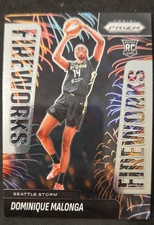 2025 Panini Prizm WNBA - Fireworks Dominique Malonga #12 (RC)