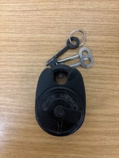 Chubb London Battleship 1K11 6 Lever Close Shackle Padlock 3 Keys Used.