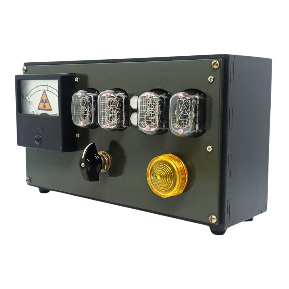 Metro 2033 Juego Nixie Tubo Reloj de Mesa con IN-12 Tubos Steampunk - Apocalipsis Foto 4 de 4