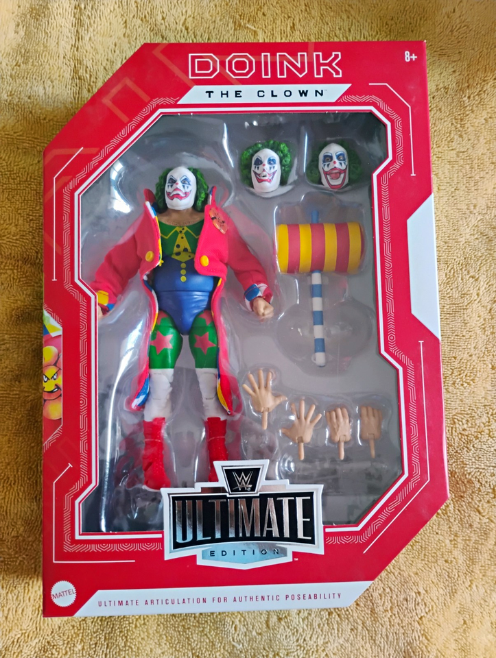 Ultimate Character Collection Mattel WWE Ultimate Edition Doink the Clown Action Figure 8+ w/ Extras ...