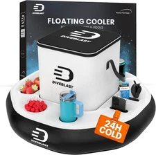 Floating Cooler for Pool, Lake, River & Kayak - Holds Up to 24 Cans with Ice