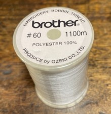 1 Spool Brother Embroidery Bobbin Thread 60 Weight Sewing Machine Japan Sealed