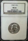 1946-S 25C Silver Washington Quarter - NGC MS66