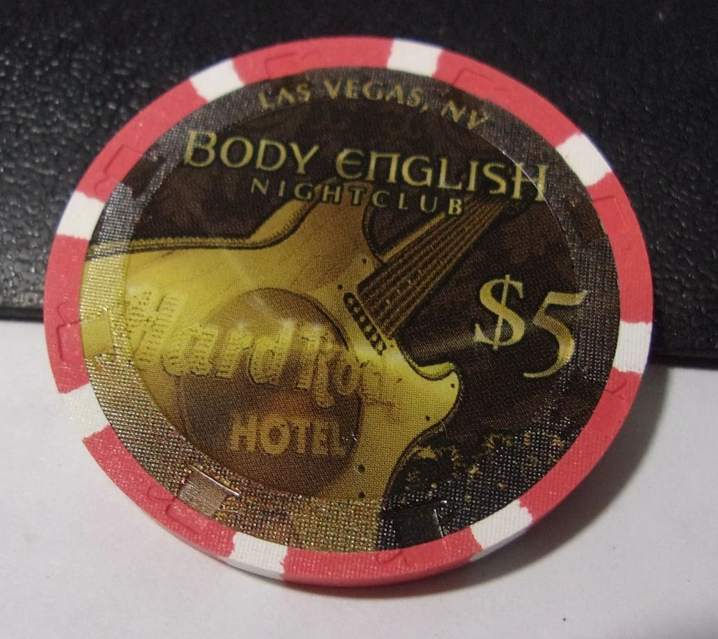 Hard Rock Chip In Collectible Individual $5 Casino Chips for sale 
