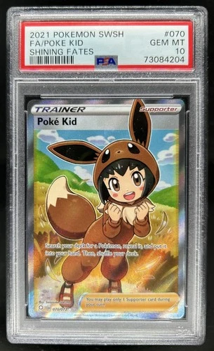2021 Pokemon SWSH Shining Fates Poke Kid #070/072 PSA 10 GEM MINT