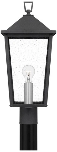 Quoizel Stoneleigh 22" High Mottled Black Outdoor Post Mount Light - Picture 3 of 5