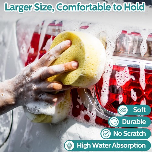 30 Pcs Large Car Wash Sponge Multi Purpose Cleaning Scrubber Non Scratch Thic... - Picture 3 of 6