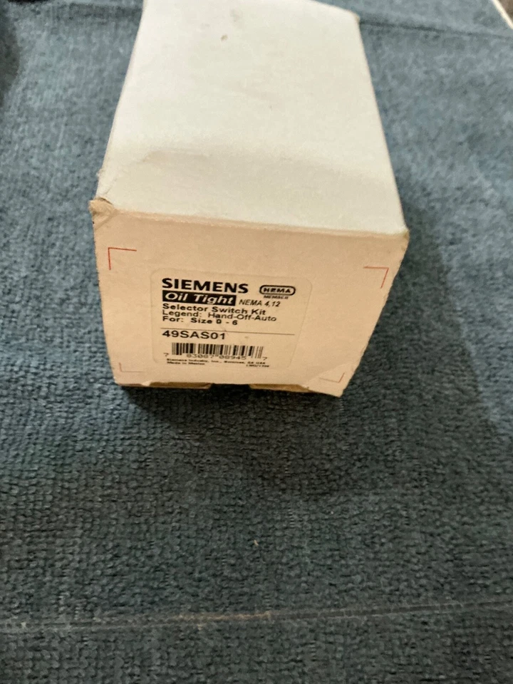 Siemens 49Sas01 Selector Switch,Hand Off Auto Brand New ! Free Shipping ! - Image 2 of 4