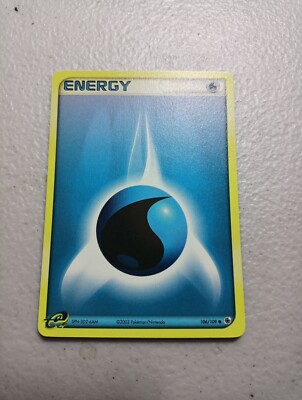 Nintendo Pokemon 2003 Ruby & Sapphire Water Energy Card #106/109 | eBay