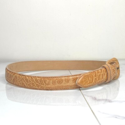 Ender Murat Beige Tan Imported Alligator Grain Calfskin  display picture 1