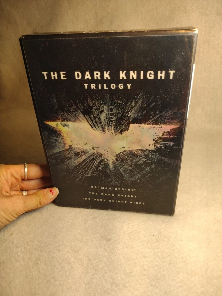 The Dark Knight Trilogy DVD SET of 3 Batman Begins The dark Knight  - Image 3 of 4