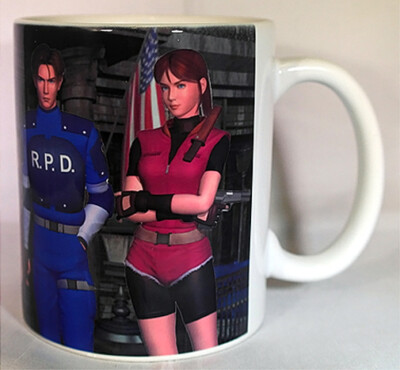 RESIDENT EVIL 2 - Kaffeetasse/Tasse - klassisch - Retro - Biohazard - Claire 
