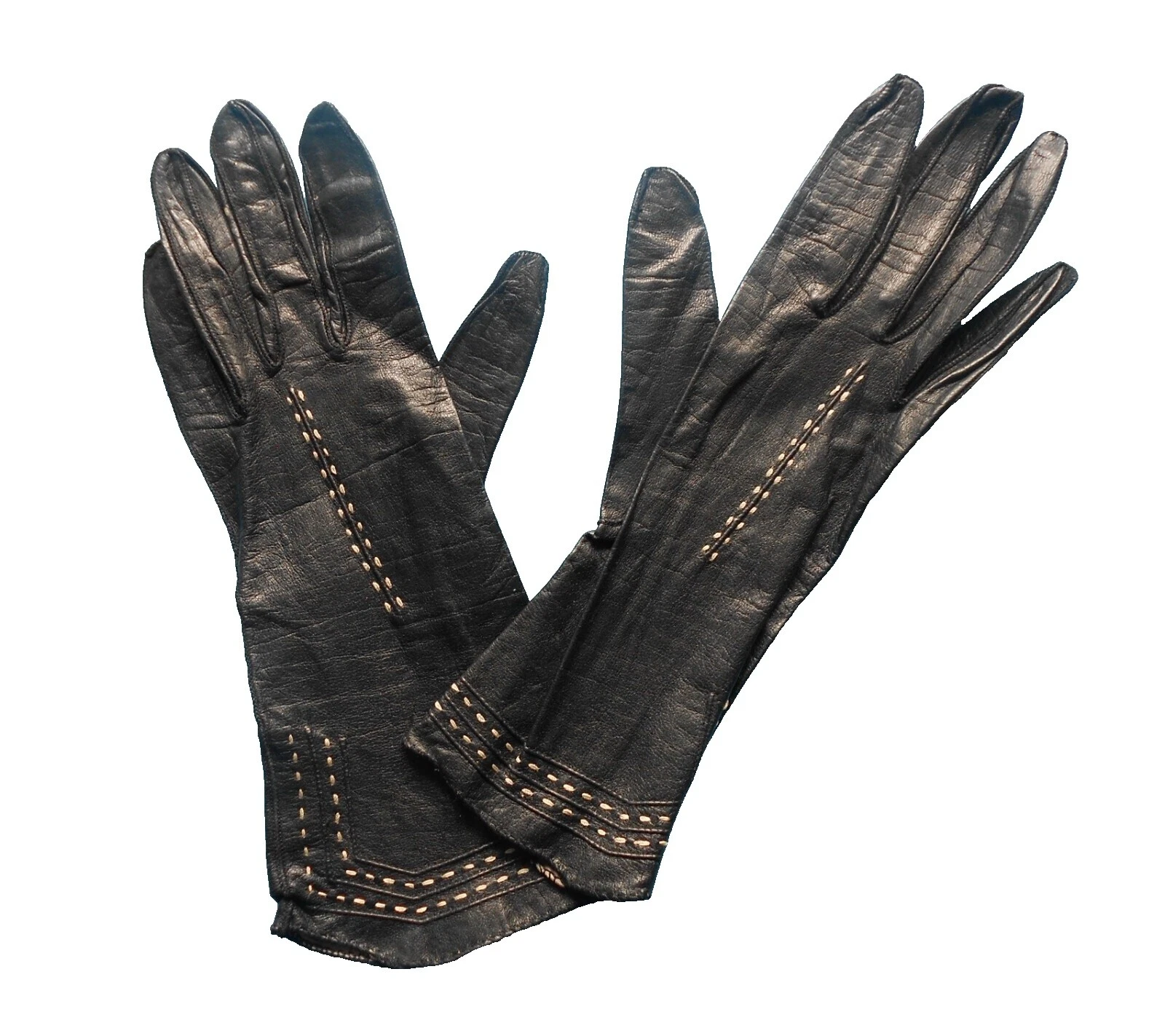 Women's Leather Vintage Gloves