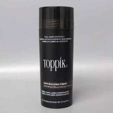 Toppik Hair Building Fibers in Dark Brown 27.5gr / 0.97oz NEW 100% AUTHENTIC