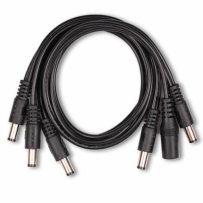 MOOER PDC-5S 5-Way STRAIGHT Angle Shape Power Supply Daisy Chain Extender Cable