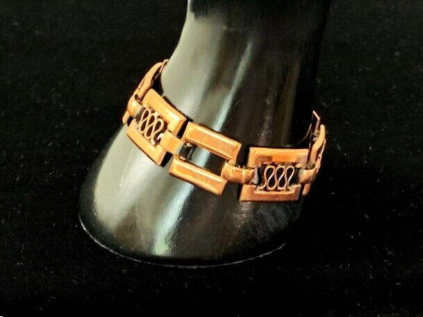 VTG Signed RENOIR Solid Copper SQUIGGLE OPENWORK … - image 3