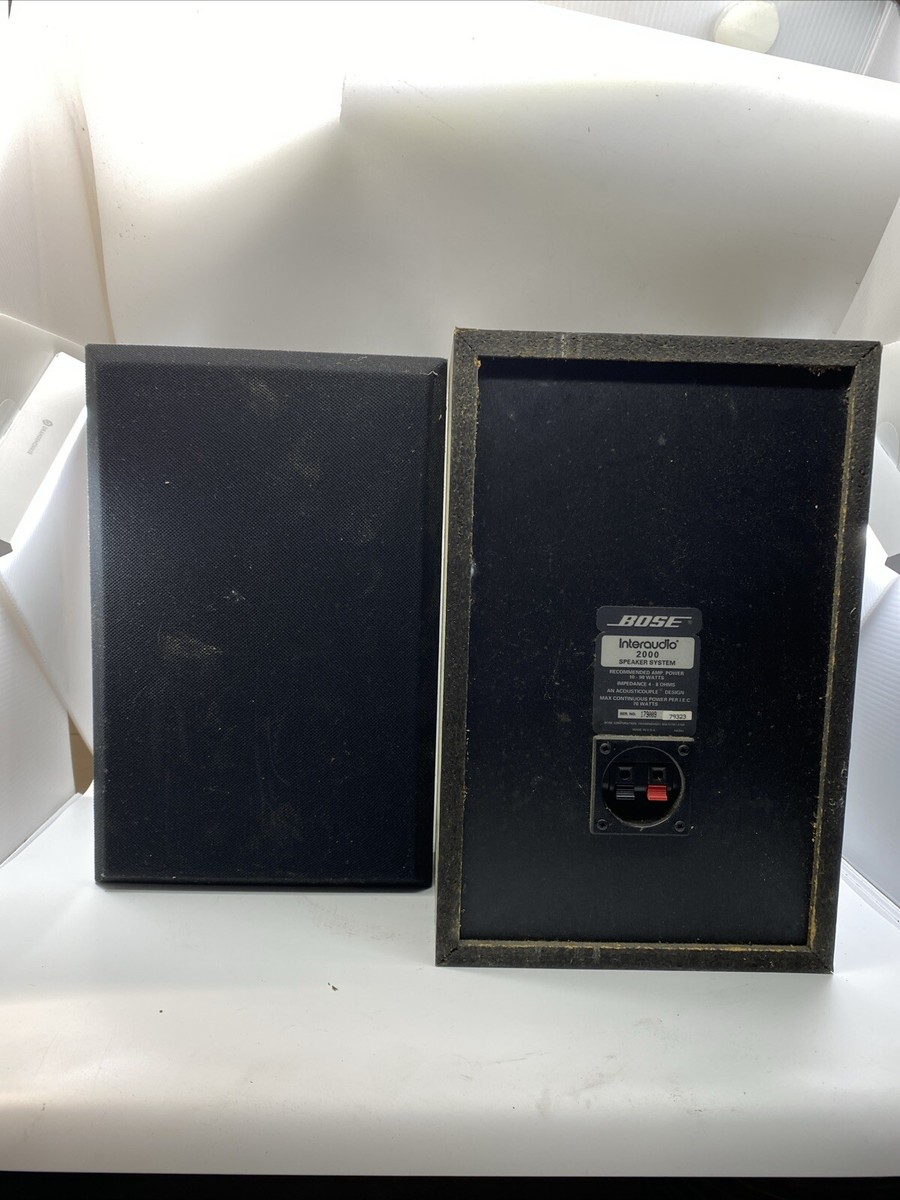 Bose Interaudio 2000 2-Way Bass Reflex Stereo Speakers 10-90 Watts