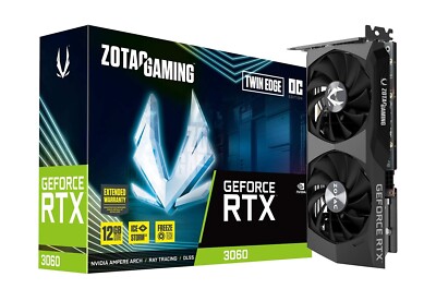 ZOTAC Gaming GeForce RTX 3060 Twin Edge OC 12GB GDDR6 192-bit 15 Gbps PCIE 4.0 G