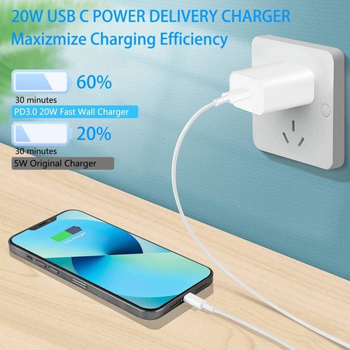 2023 Ungrade Super Fast Charger Type C For iPhone 15 14 13 12 11Pro Max XR 8Plus - Picture 6 of 8