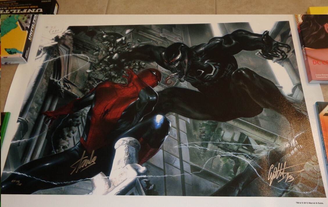 Spiderman vs. Venom Encounter Gabriele Dell' Otto Canvas Stan Lee