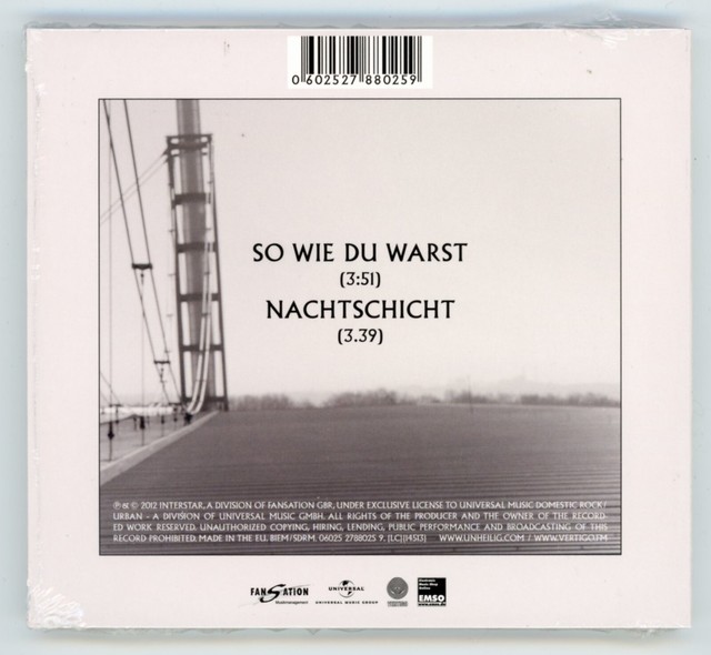 Text Vom Lied So Wie Du Warst Von Unheilig So wie Du warst (Limited Deluxe Edition Digipack) von Unheilig (CD