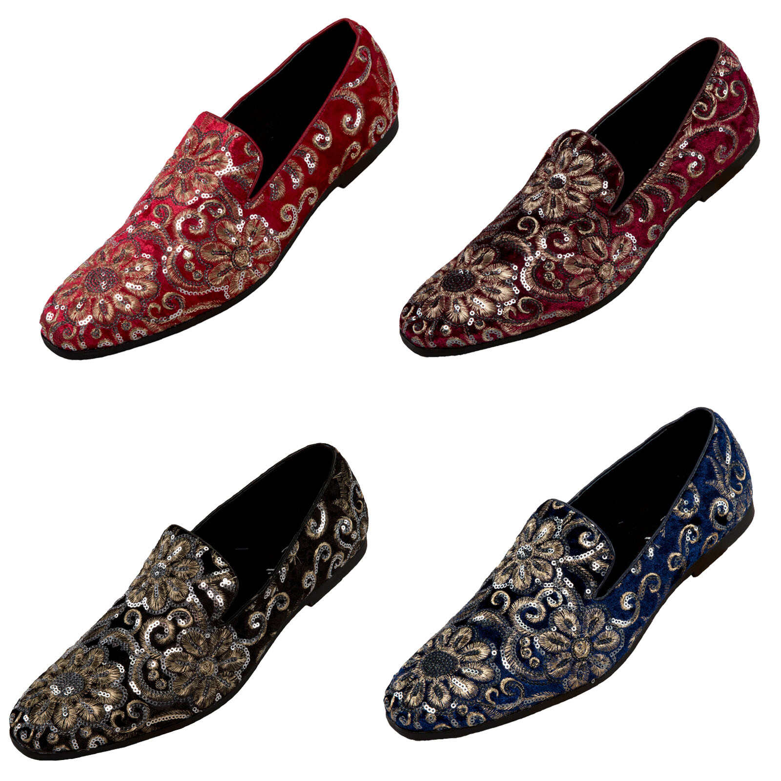 Amali Mens Slip On Tuxedo Dress Shoe 