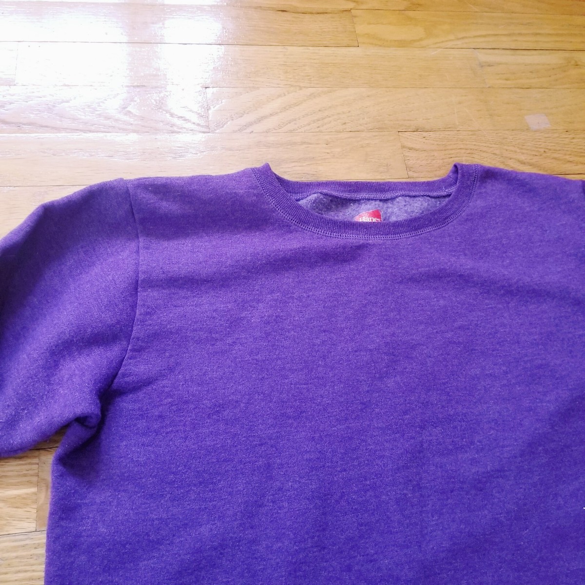 Hanes Comfort Blend SWEATS Womens Med Purple Cotton Blend Crew