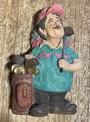 Doug s Animations Golfer With Angel Wings  Leon  T008 4 3/4  Golf Forever