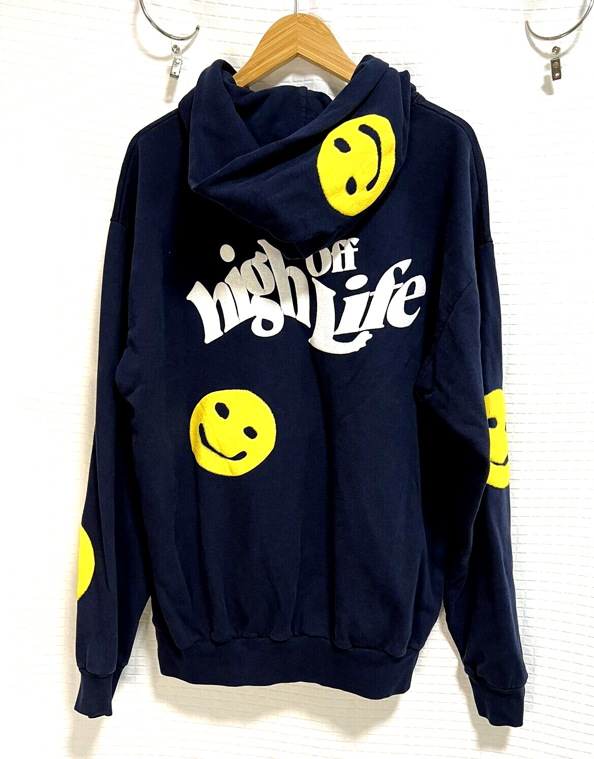 FBG Pullover Hoodie Give Thanks High Off Life Blue Size XL | eBay