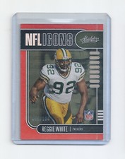 2019 Panini Absolute NFL Icons  Reggie White #20 HOF Red Spectrum /100