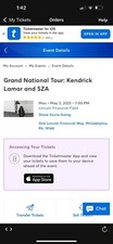 Kendrick Lamar/SZA Tickets (2 Tickets)