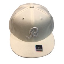 Washington Redskins NFL Reebok Tonal White On White 7 7/8 Fitted Cap Hat 30