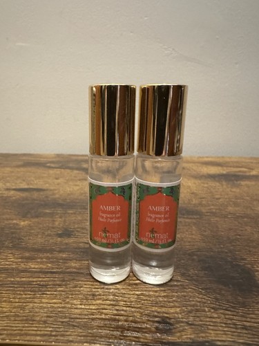 Nemat Amber Parfümöl, 10 ml in Roll-On Glasflasche - 2 Stück!