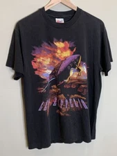 Rare 1994 Led Zeppelin Rock Band Basic Style Black Unisex Tshirt Reprint KH11835