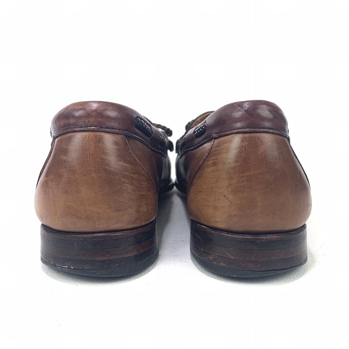 ALLEN EDMONDS WOODSTOCK‎ KILTIE BRAIDED TASSEL LOAFER 15 C Made In USA ALLEN EDMONDS Mens Preppy Kiltie Tassel Leather Loafers 9D  main image 4