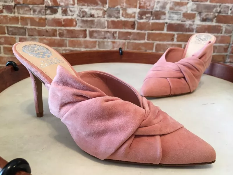 Vince camuto pink best sale mules