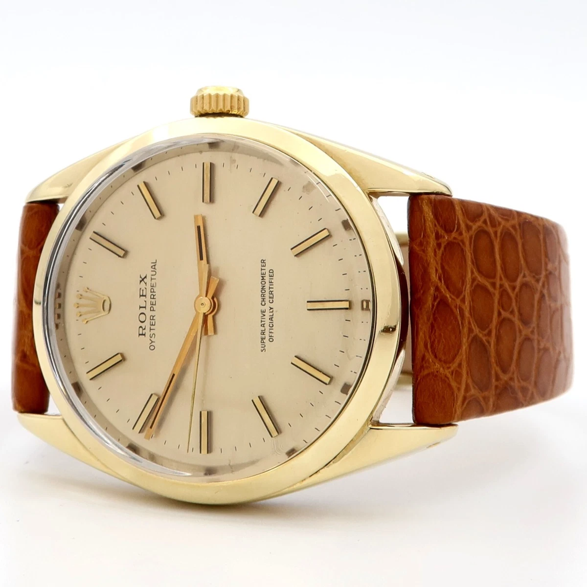 Rolex Oyster Perpetual 34 Gold Cap Gold Steel 34MM Automatic 1024