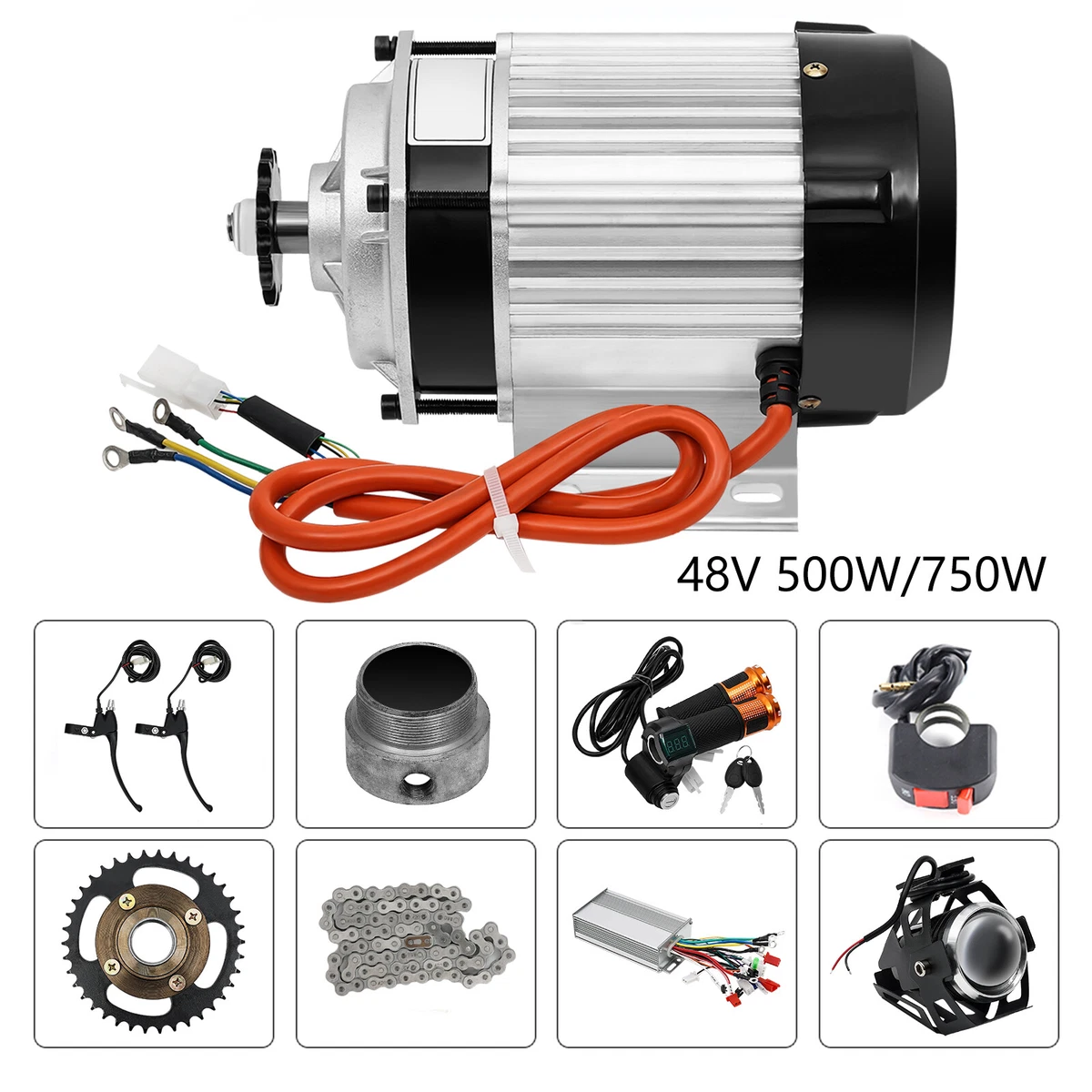 48V 750W Electric 3-wheels Bike Brushless Motor Kit For Adults