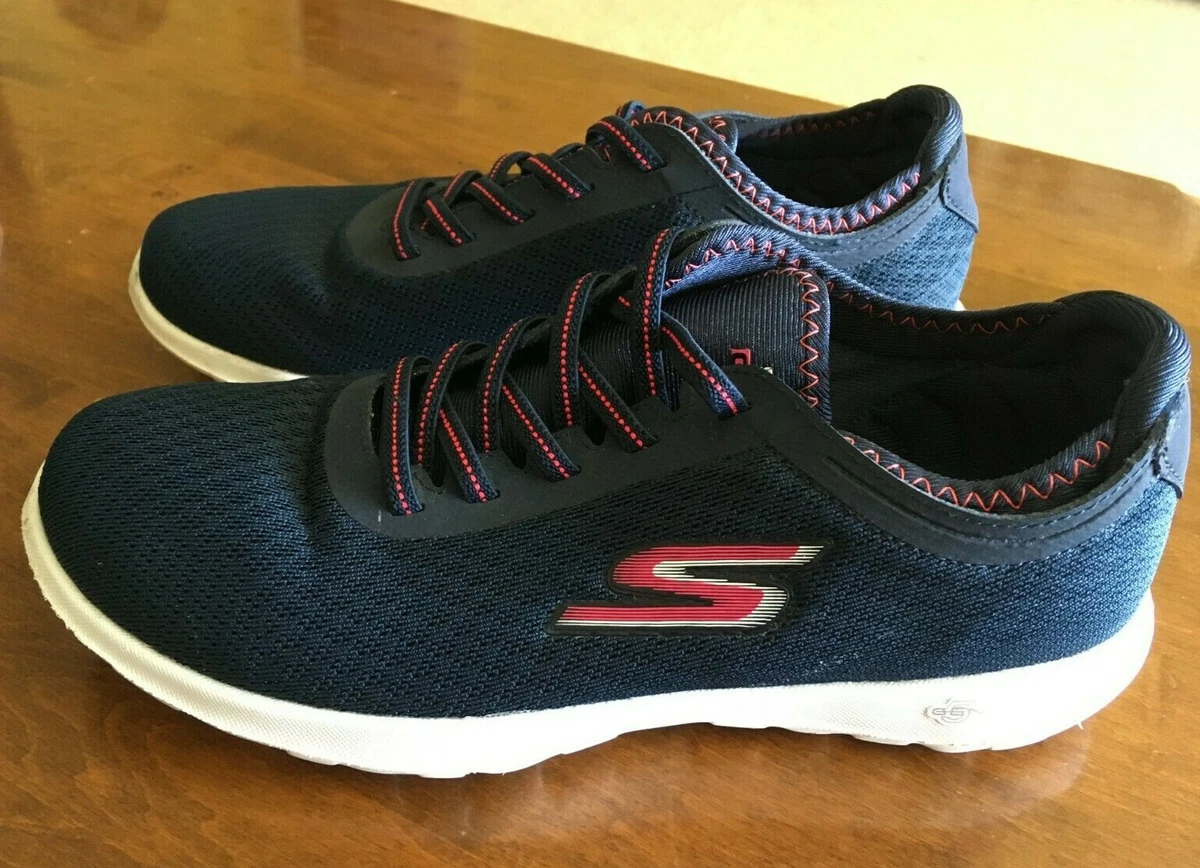 Skechers Go GoGa Quick-Fit Gen 5 Slip On Comfort Shoes Sz 6.5 Navy Blue | eBay