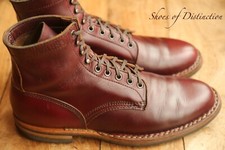 White's Burgundy Leather Derby Boots Shoes Mens UK 9 US 10 D EU 43