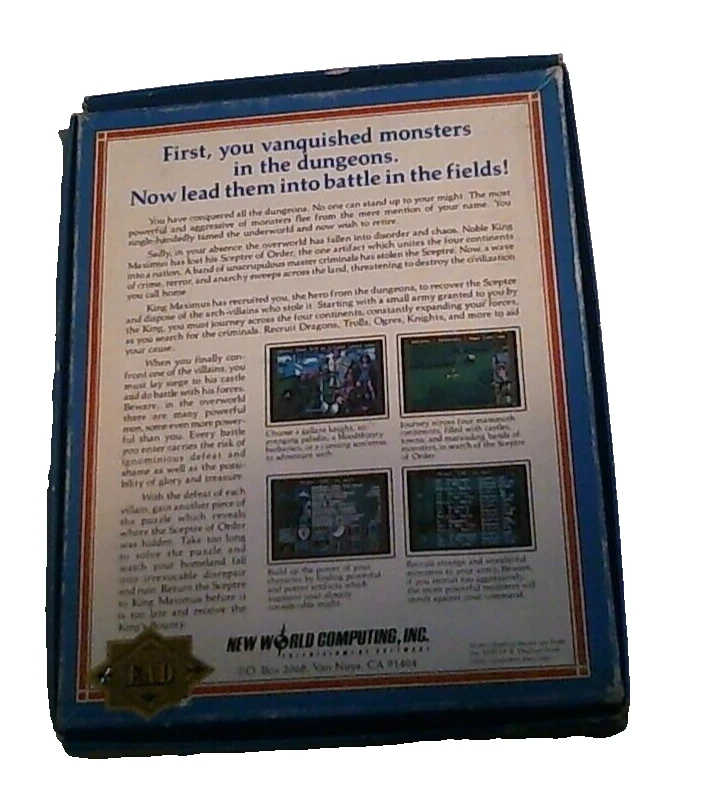 King's Bounty Commodore 64, 1990 video game with box 5.25" floppy disk - Image 2 of 4