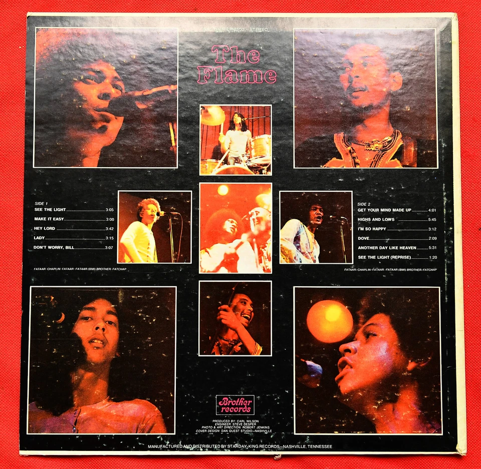 The Flame – The Flame - LP - US 1st. 1970 - Quadraphonic + POSTER + LYRIC - Bild 4 von 4