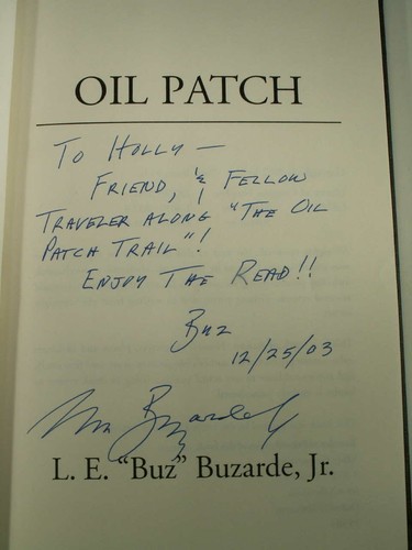 2002 OIL PATCH BUZ BUZARDE JR. SIGNED 1st Edition Oilcatter Novel FINE HCDJ - Picture 5 of 6